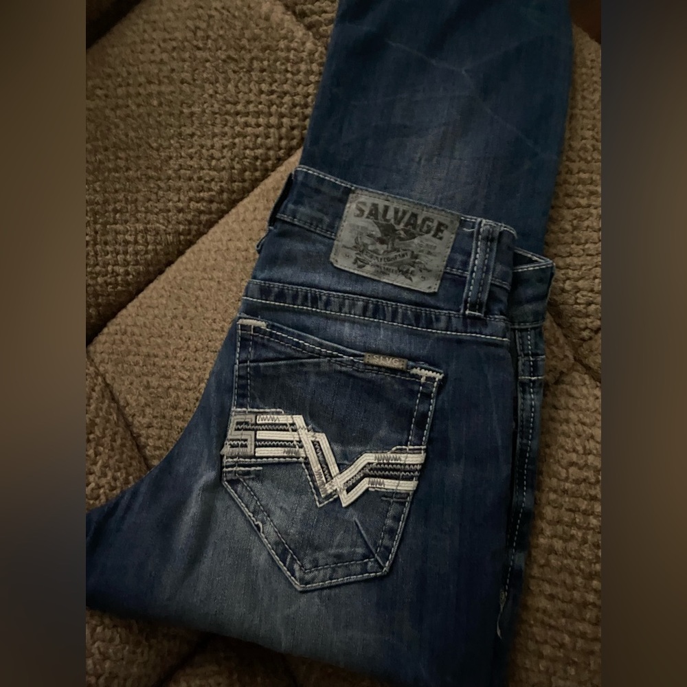 Buckle, salvage, Jeans